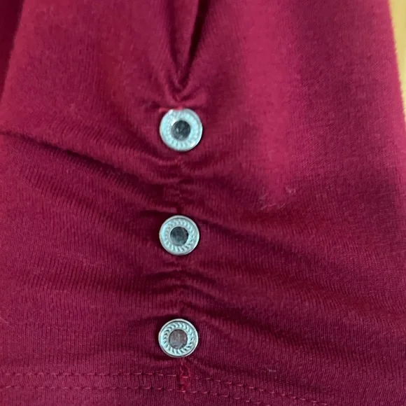 WHBM Wrap Front Tee - Picture 2 of 5